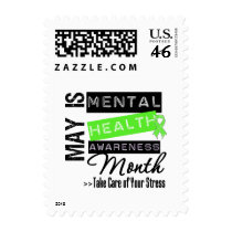 May - Mental Health Awareness Month Postage Stamp