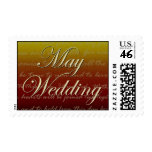 May sunset wedding postage