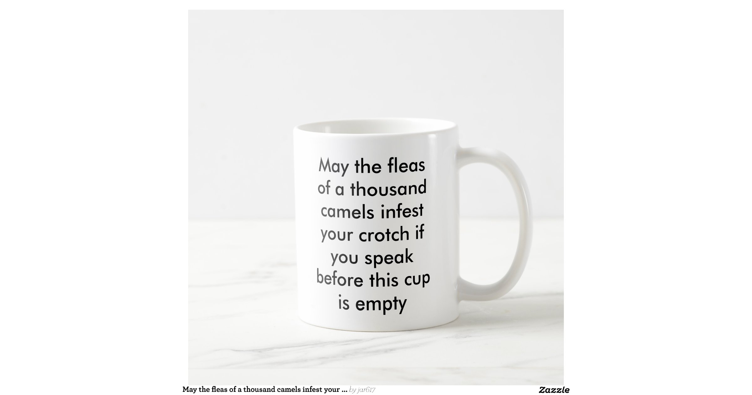 May the fleas of a thousand camels infest your classic white coffee