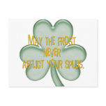 May the Frost Never Afflict your Spuds postcards