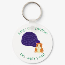 May the Pigloo be With You Muffin Keychain