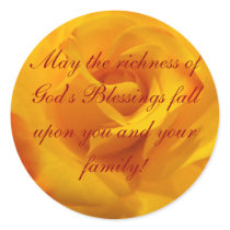 May the richness of God's Blessings stickers