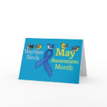 May Warbler Neck Awareness Month Note Card