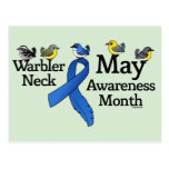 May Warbler Neck Awareness Month Postcard