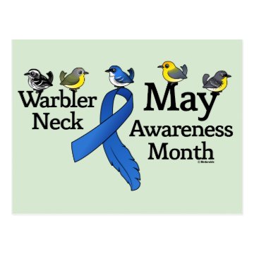 May Warbler Neck Awareness Month Postcard < Funny Designs < Birdorable