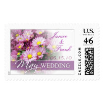 May Wedding Bride & Groom Custom Postage Stamp by SquirrelHugger May Wedding Bride & Groom Custom Postage Stamp