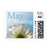 May Wedding Daisy Invitation Postage