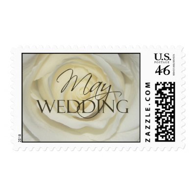 May Wedding Postage  cream rose