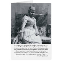 May Wright Sewall-Mothers & Politics Greeting Cards