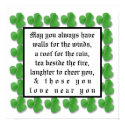 May you always have walls for the winds, print