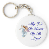 May You Be Blessed By An Angel Keychains