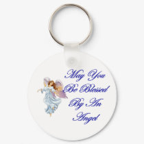 May You Be Blessed By An Angel keychains by DesignsbyMel May You Be Blessed By An Angel keychains