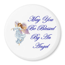 May You Be Blessed By An Angel magnets by DesignsbyMel May You Be Blessed By An Angel magnets