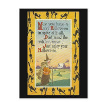 May You Have A Merry Halloween postcards