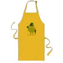 May You Live As Long As You Want Irish Android Apron