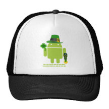 May You Live As Long As You Want Irish Android Trucker Hats