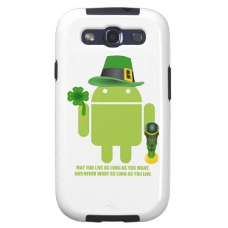 May You Live As Long As You Want Irish Bug Droid Samsung Galaxy SIII Cover