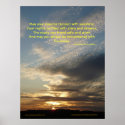 "May Your Days be Blessed with Sunshine" poster posters