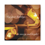 May your holidays...be merry and bright! fridge magnet