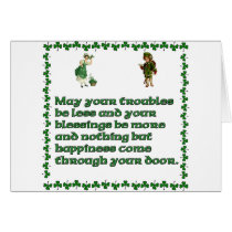 May your troubles be less. greeting cards