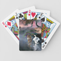Maya and Snow Geese in water.jpg Bicycle Playing Cards