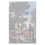 Maya And The Masked Man By Francisco De Goya Custom Stationery