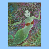 Maya as Mermaid wall art poster posters