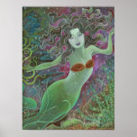 Maya as Mermaid wall art poster posters