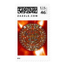 maya aztec calendar postage stamps