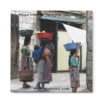 Maya women, Antigua, Guatemala Magnets