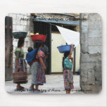 Maya women, Antigua, Guatemala mousepads
