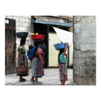 Maya women, Antigua, Guatemala posters