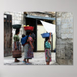 Maya women, Antigua, Guatemala posters