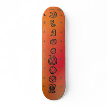 Mayan Alphabet Skateboard