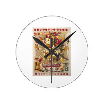 Mayan art deco wall clock wall clocks