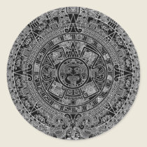 Mayan Aztec Calendar (black) 12.21.2012 stickers