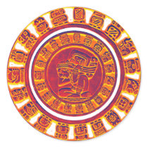Mayan Calendar 2012 Round Stickers