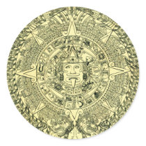 Mayan Calendar 2012 Round Sticker
