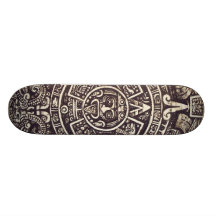 Mayan Calendar Art skateboard