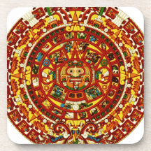 mayan calendar beverage coasters