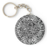Mayan Calendar Black keychains