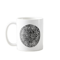 Mayan Calendar Black Coffee Mugs