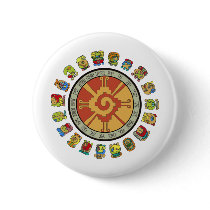 Mayan Calendar Design Pinback Buttons