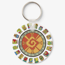Mayan Calendar Design keychains