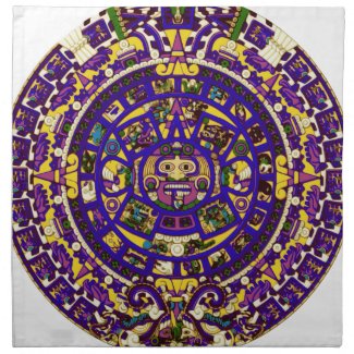 mayan calendar printed napkins