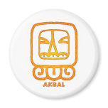 Mayan Calendar Sign - AKBAL Magnet