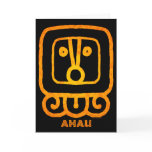 Mayan Calendar Sign Greeting Card - AHAU