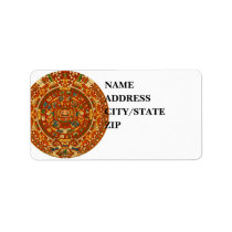 'Mayan Calendar Stone' Personalized Address Labels