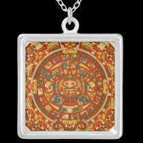 'Mayan Calendar Stone' necklaces