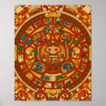 'Mayan Calendar Stone' Print
